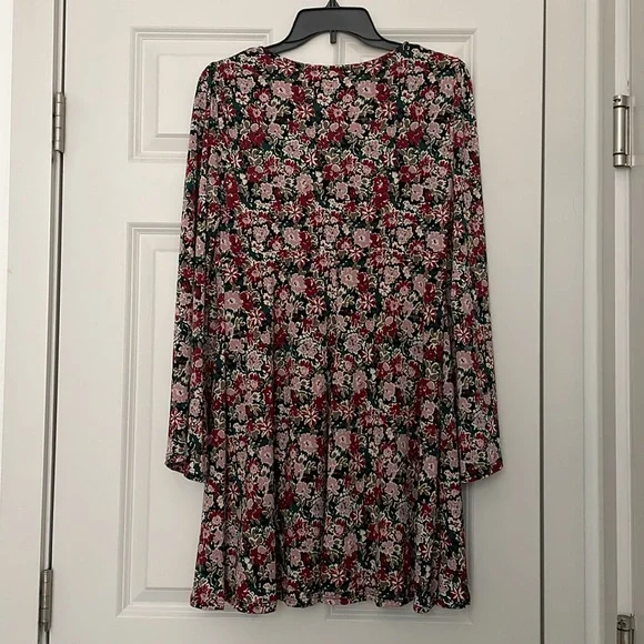 Lush Green Marsala women Floral dress - Picture 3 of 7